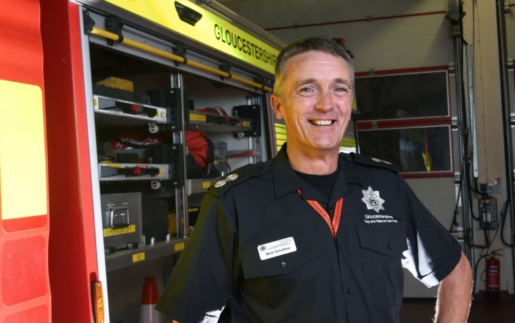 Mark Schofield has been a firefighter for 32 years